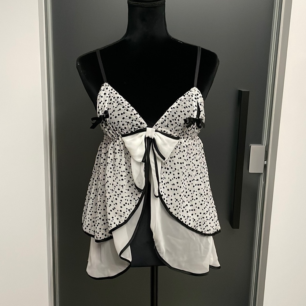 Victoria’s secrets night gown with thong.